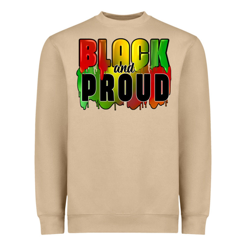 Black And Proud Heavyweight Sweatshirt by CowGirlArtShop | Teevron