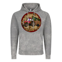 Cloud Rock Christmas Tractor Vintage Hoodie - RanaPortraitStore