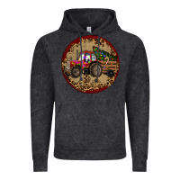 Vintage Arctic Christmas Tractor Vintage Hoodie - RanaPortraitStore