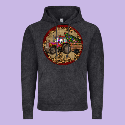 Christmas Tractor Vintage Hoodie Designed By Ranaportraitstore