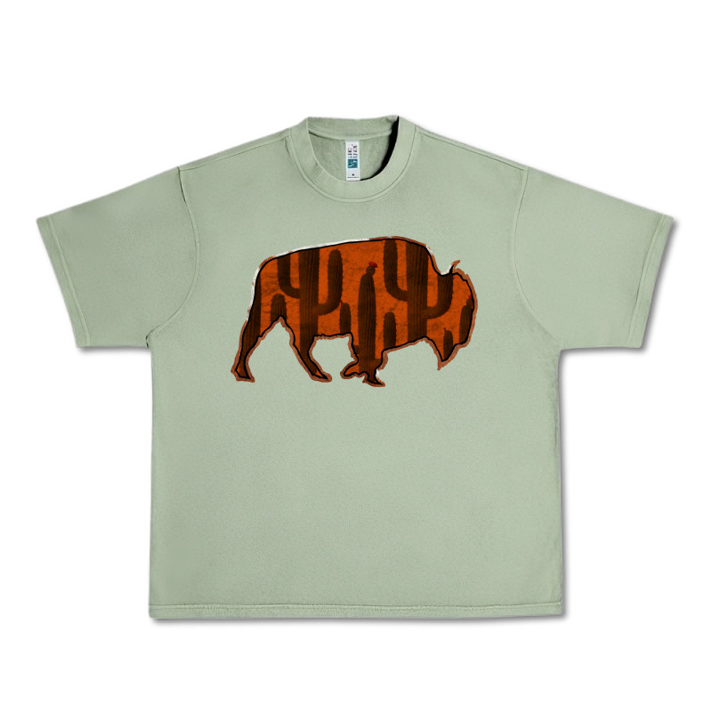 Red Cactus Bison Silhouette Urban Heavy Tee by Bettercallsaul | Teevron