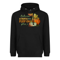 Black autumn leaves and pumpkins please Heavyweight Hoodie - BundleAndBundleShop