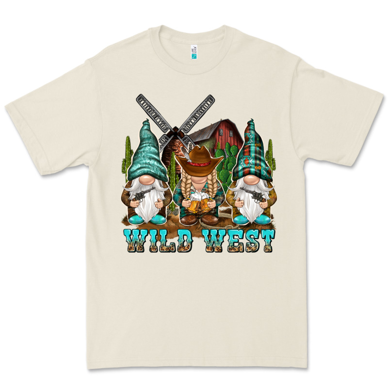 Wild West Gnomies Premium Tee by NancyCooperArtShop | Teevron