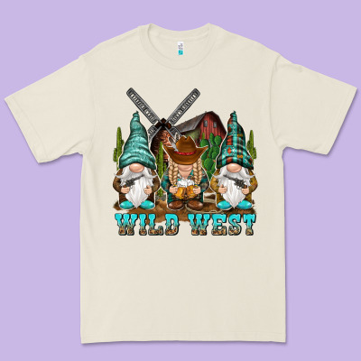 Wild West Gnomies Premium Tee Designed By Nancycooperartshop