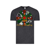 Vintage Black merry christmas windmill Vintage Tee - Jasminsmagicworld