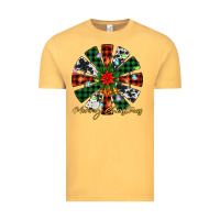 Vintage Mustard merry christmas windmill Vintage Tee - Jasminsmagicworld