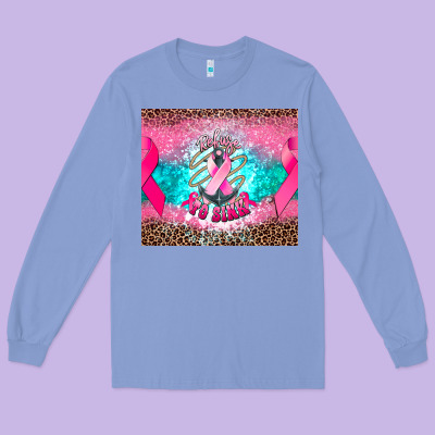 Refuse To Sink Anchor Cancer Long Sleeve Tee Designed By Nancycooperartshop