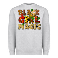 Heather Grey black girl magic juneteenth Heavyweight Sweatshirt - CowGirlArtShop
