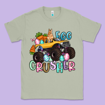 Egg Crusher Monster Truck Easter Classic Tee Designed By Artiststas