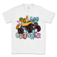 White egg crusher monster truck easter Classic Tee - Artiststas