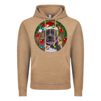 Vintage Coffee Christmas Pitbull Vintage Hoodie - RanaPortraitStore