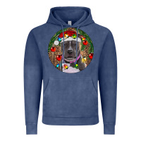 Vintage Denim Christmas Pitbull Vintage Hoodie - RanaPortraitStore