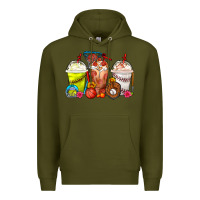 Army Green Softball Basketball Baseball Sports Coffee Cups Premium Hoodie - FaDigitalArtStudio