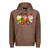 Softball Basketball Baseball Sports Coffee Cups Premium Hoodie | Teevron