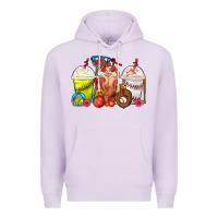 Lilac Softball Basketball Baseball Sports Coffee Cups Premium Hoodie - FaDigitalArtStudio