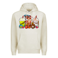 Oatmeal Heather Softball Basketball Baseball Sports Coffee Cups Premium Hoodie - FaDigitalArtStudio
