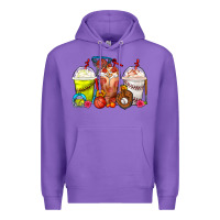 Purple Softball Basketball Baseball Sports Coffee Cups Premium Hoodie - FaDigitalArtStudio