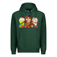Sports Green Softball Basketball Baseball Sports Coffee Cups Premium Hoodie - FaDigitalArtStudio