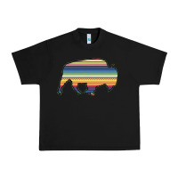 Black Aztec Bison Silhouette Urban Heavy Tee - Bettercallsaul