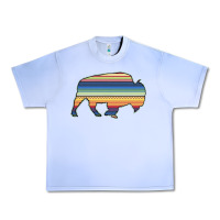 Grape Ice Aztec Bison Silhouette Urban Heavy Tee - Bettercallsaul