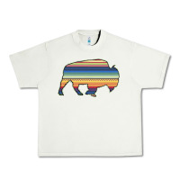 Pistachio Aztec Bison Silhouette Urban Heavy Tee - Bettercallsaul
