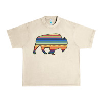 Sandshell Aztec Bison Silhouette Urban Heavy Tee - Bettercallsaul