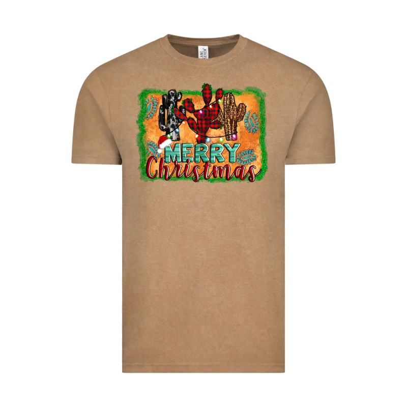 Merry Christmas Cactus Vintage Tee by Jasminsmagicworld | Teevron