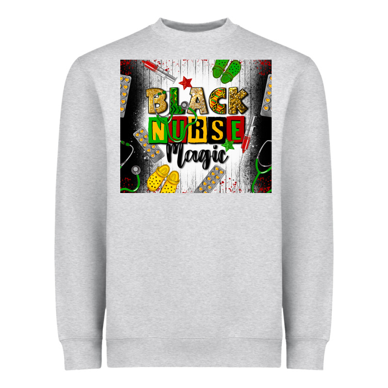 Black Nurse Magic Heavyweight Sweatshirt by CowGirlArtShop | Teevron
