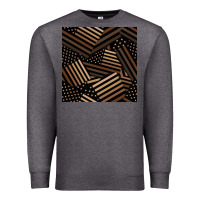 Charcoal Heather melanin american flag seamless pattern Premium Sweatshirt - BundleAndBundleShop