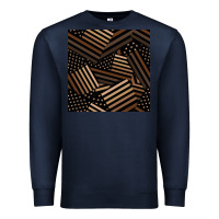 Navy melanin american flag seamless pattern Premium Sweatshirt - BundleAndBundleShop