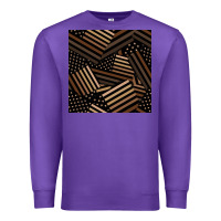 Purple melanin american flag seamless pattern Premium Sweatshirt - BundleAndBundleShop
