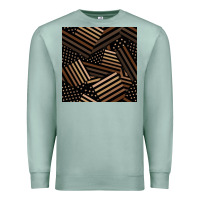 Seafoam melanin american flag seamless pattern Premium Sweatshirt - BundleAndBundleShop