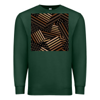 Sports Green melanin american flag seamless pattern Premium Sweatshirt - BundleAndBundleShop