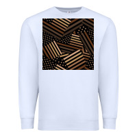 White melanin american flag seamless pattern Premium Sweatshirt - BundleAndBundleShop