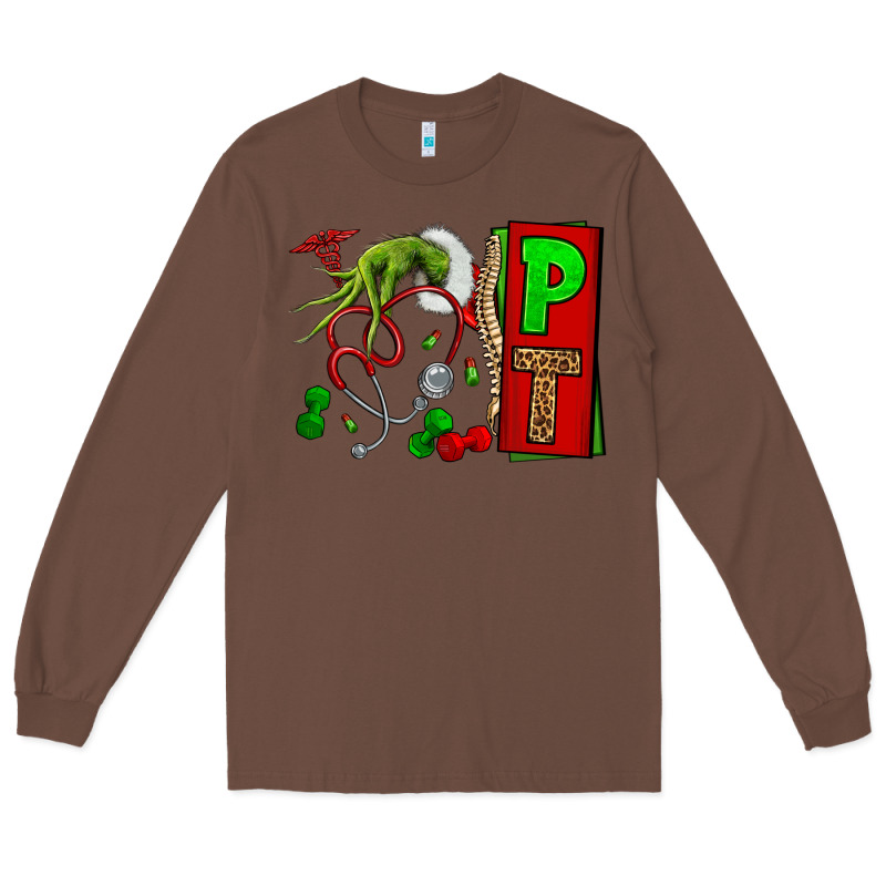 Christmas Character Nurse Long Sleeve Tee by NancyCooperArtShop | Teevron