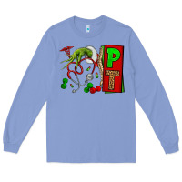 Colony Blue Christmas Character Nurse Long Sleeve Tee - NancyCooperArtShop