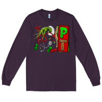 Plum Christmas Character Nurse Long Sleeve Tee - NancyCooperArtShop