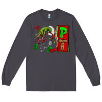 Smoke Christmas Character Nurse Long Sleeve Tee - NancyCooperArtShop