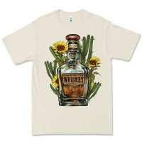Bone western whiskey bottle Premium Tee - NancyCooperArtShop
