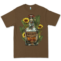 Cacao western whiskey bottle Premium Tee - NancyCooperArtShop