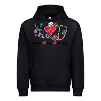 Black peace love nursing Urban Hoodie - SublimationCraftShop