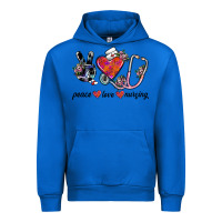 Cobalt peace love nursing Urban Hoodie - SublimationCraftShop