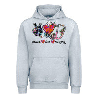 Heather Grey peace love nursing Urban Hoodie - SublimationCraftShop