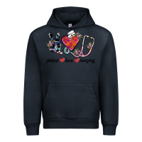 Navy peace love nursing Urban Hoodie - SublimationCraftShop
