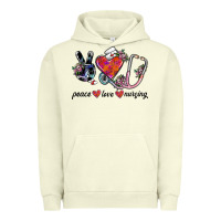 Pigment Pistachio peace love nursing Urban Hoodie - SublimationCraftShop