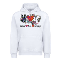 White peace love nursing Urban Hoodie - SublimationCraftShop