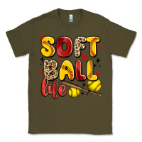Army Green softball life Classic Tee - Artiststas