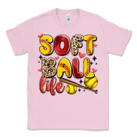 Bubblegum Pink softball life Classic Tee - Artiststas