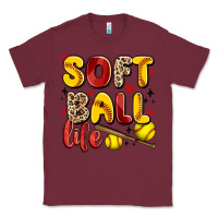 Burgundy softball life Classic Tee - Artiststas