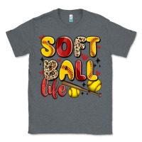 Charcoal Heather softball life Classic Tee - Artiststas